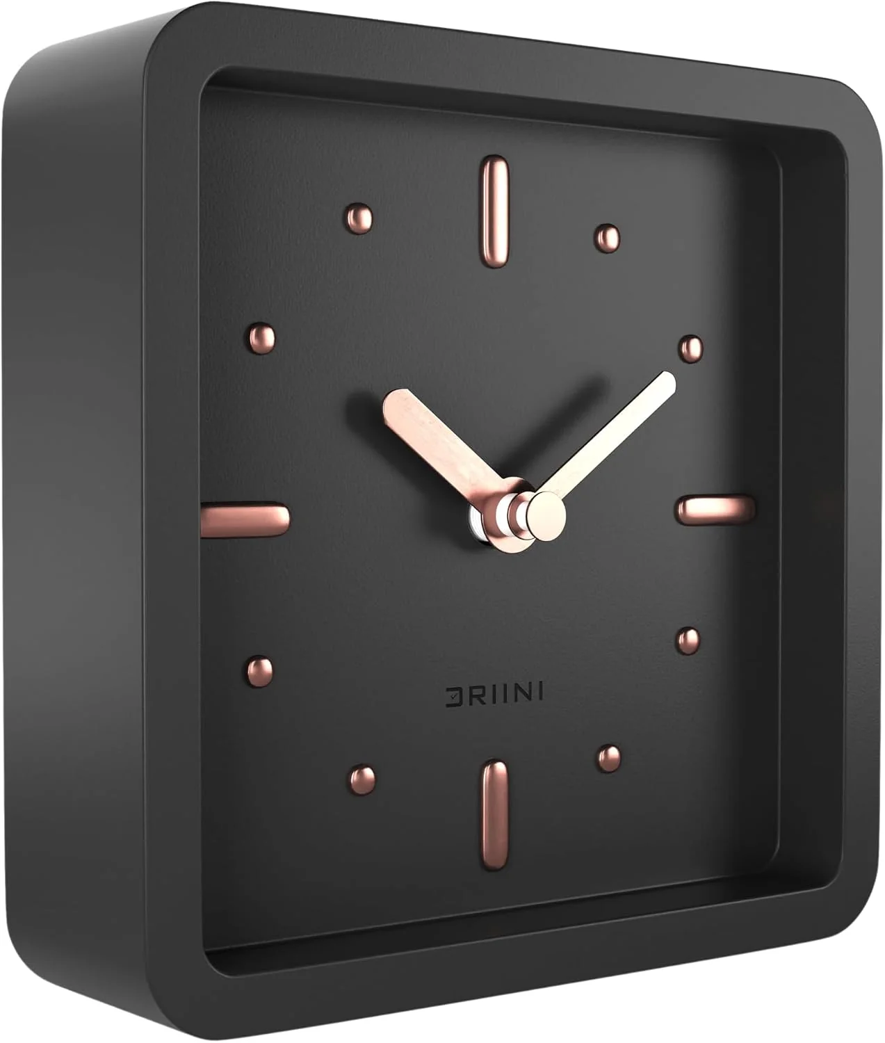 Driini Driini black square desk clock — original seller photograph
