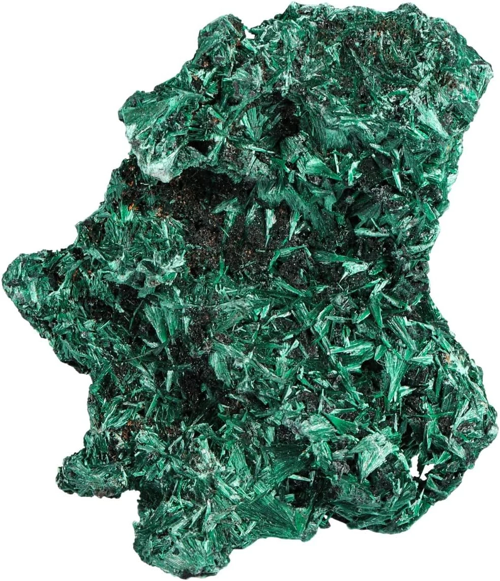 Rockcloud 100-200g Natural Raw Malachite Stone Crystal Mineral Specimen — original seller photograph