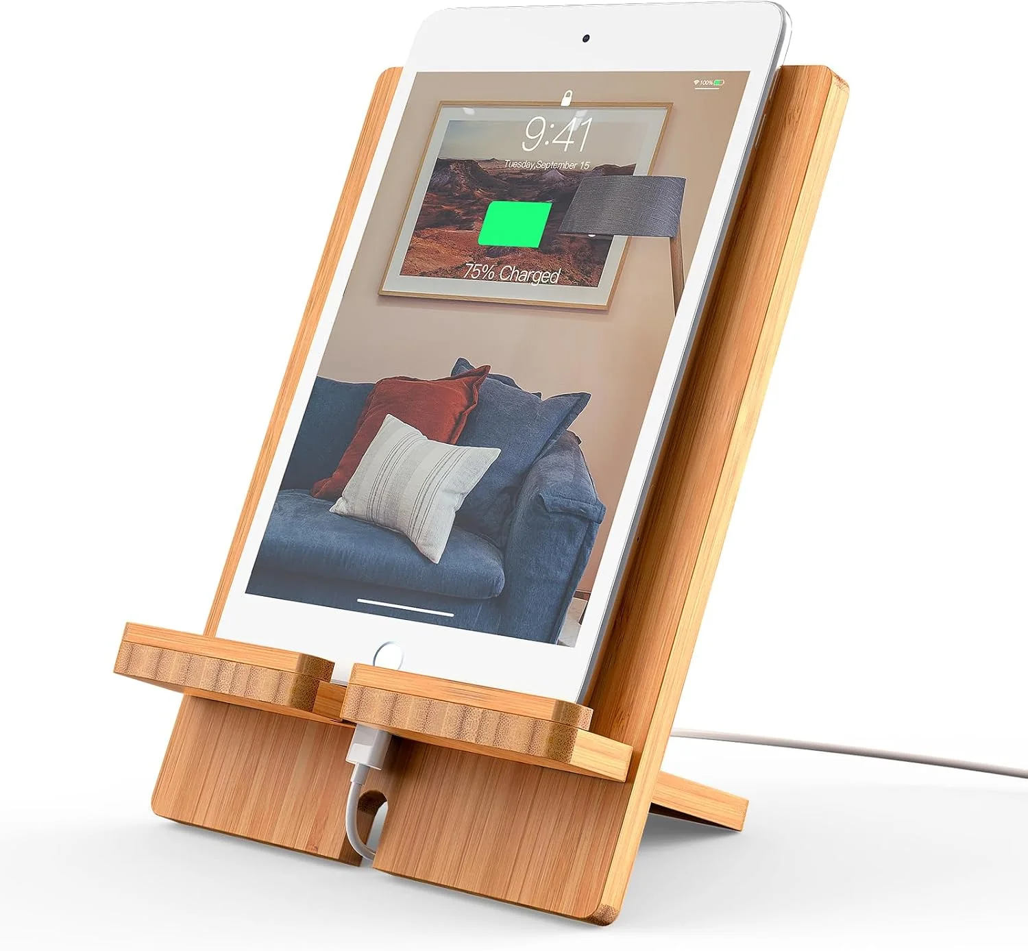 Pezin & Hulin Pezin & Hulin bamboo tablet stand — original seller photograph
