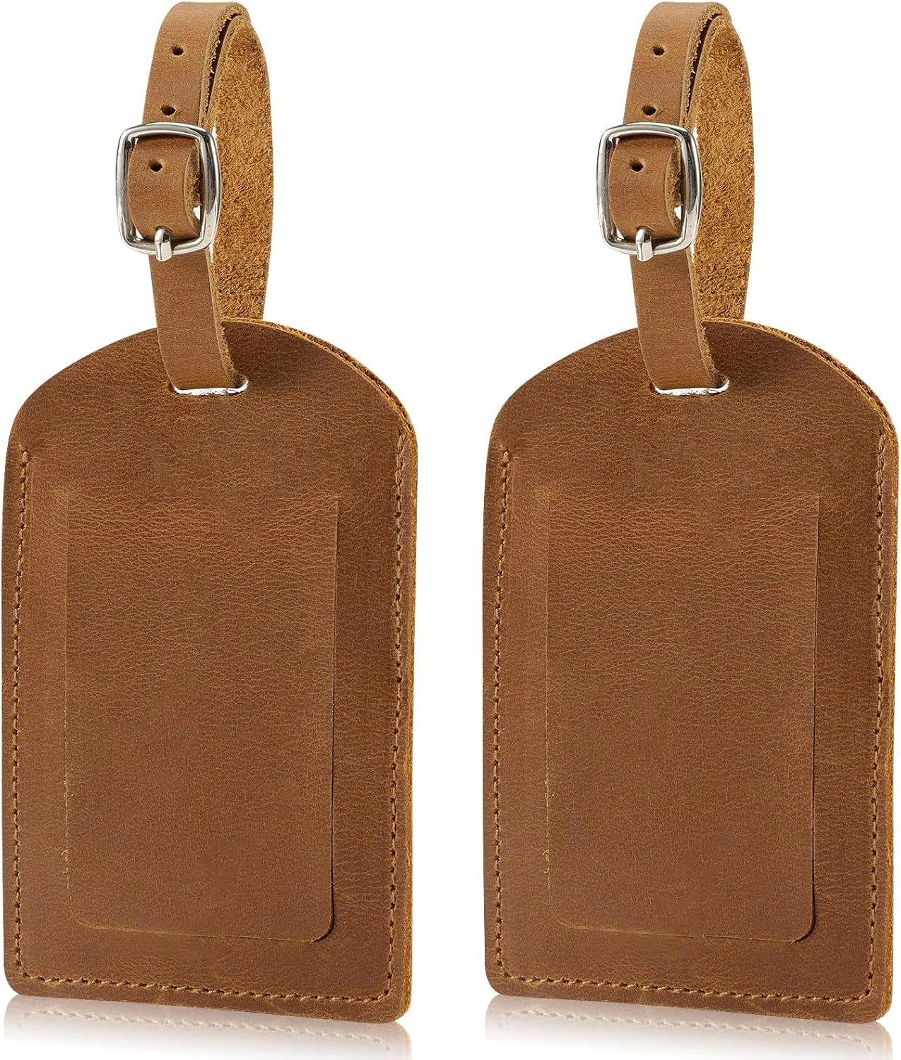 Ringsun Ringsun leather luggage tags — original seller photograph