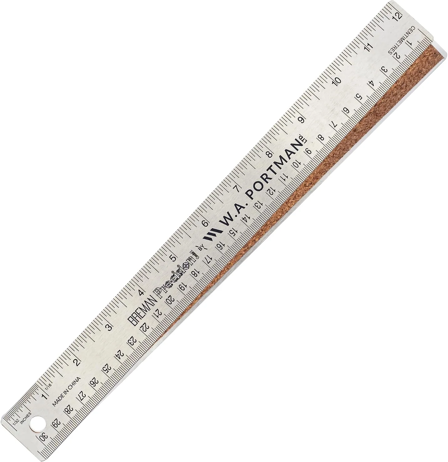 Breman Precision Breman Precision cork-backed ruler — original seller photograph
