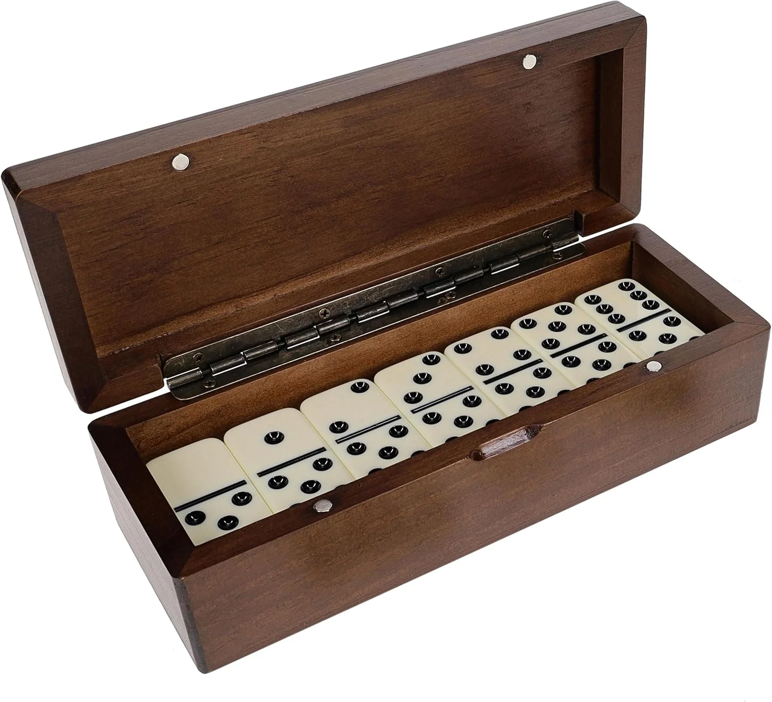 WE Games WE Games wood domino case — original seller photograph