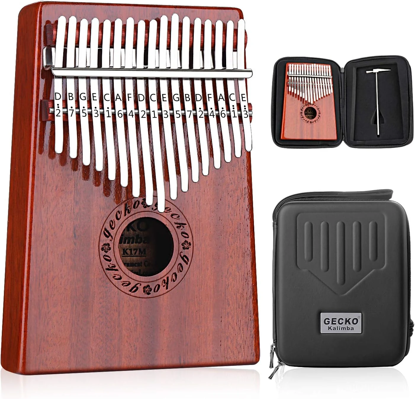 GECKO GECKO K17M 17-key mahogany kalimba — original seller photograph