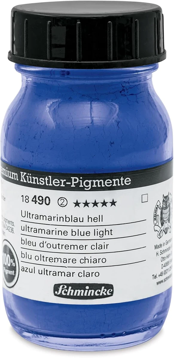Schmincke Schmincke Ultramarine Blue Light pigment — original seller photograph