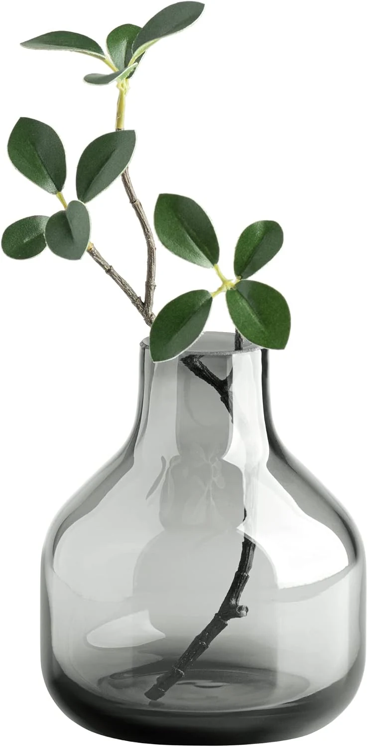 Torre & Tagus Torre & Tagus smoked-gray glass bud vase — original seller photograph