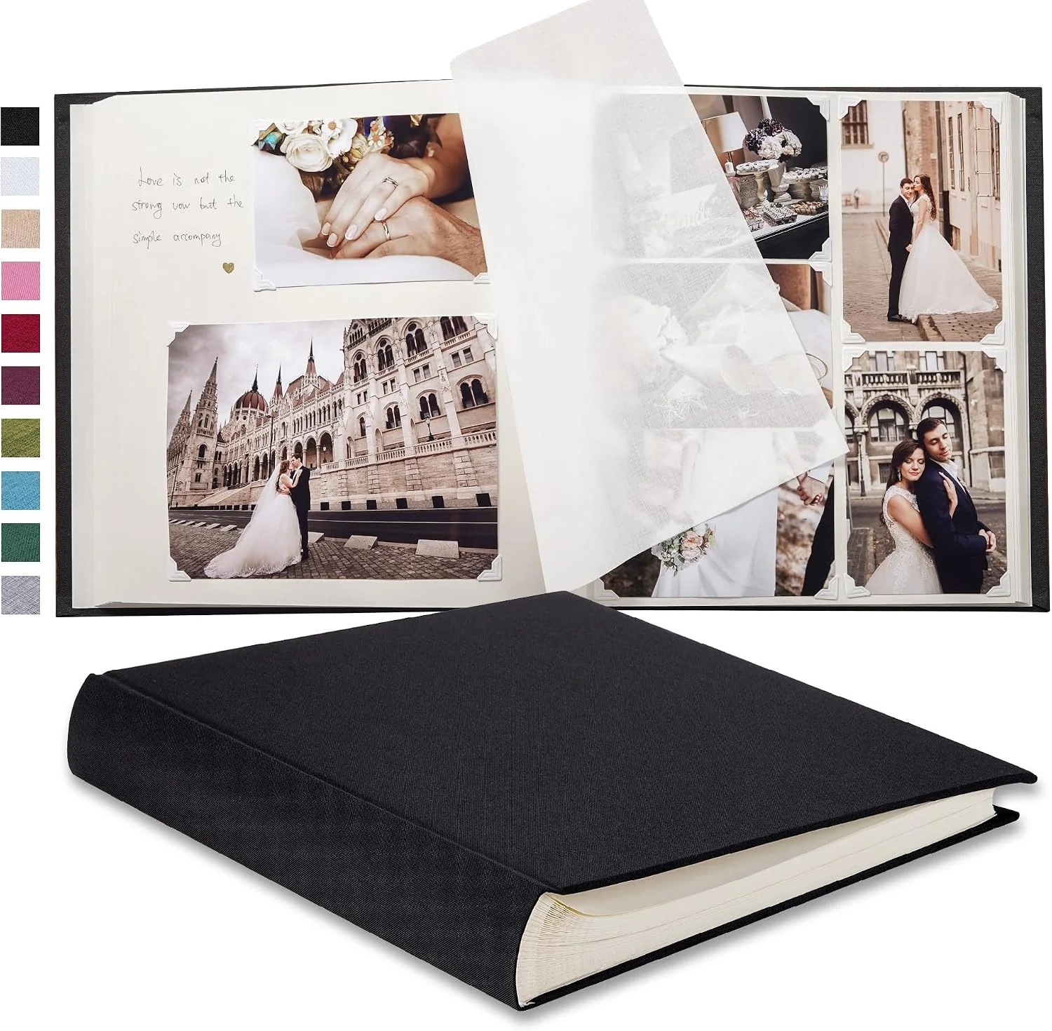 Pssoss Pssoss Black Linen Scrapbook Album — original seller photograph