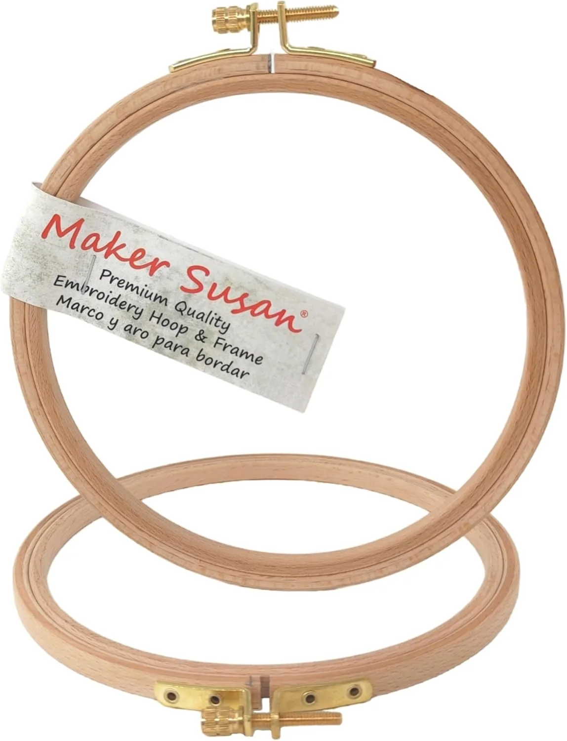 Maker Susan Maker Susan Beechwood Embroidery Hoop — original seller photograph