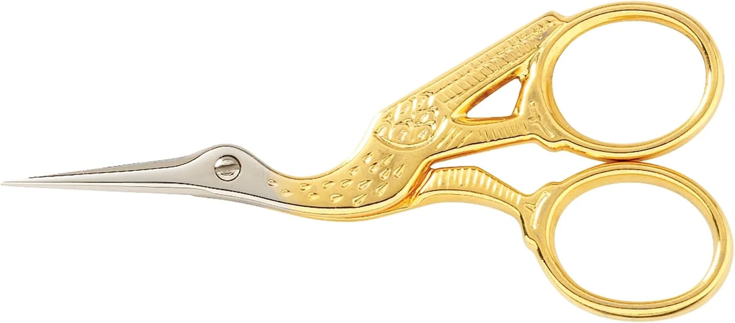 Gingher Gingher Gold Stork Embroidery Scissors — original seller photograph